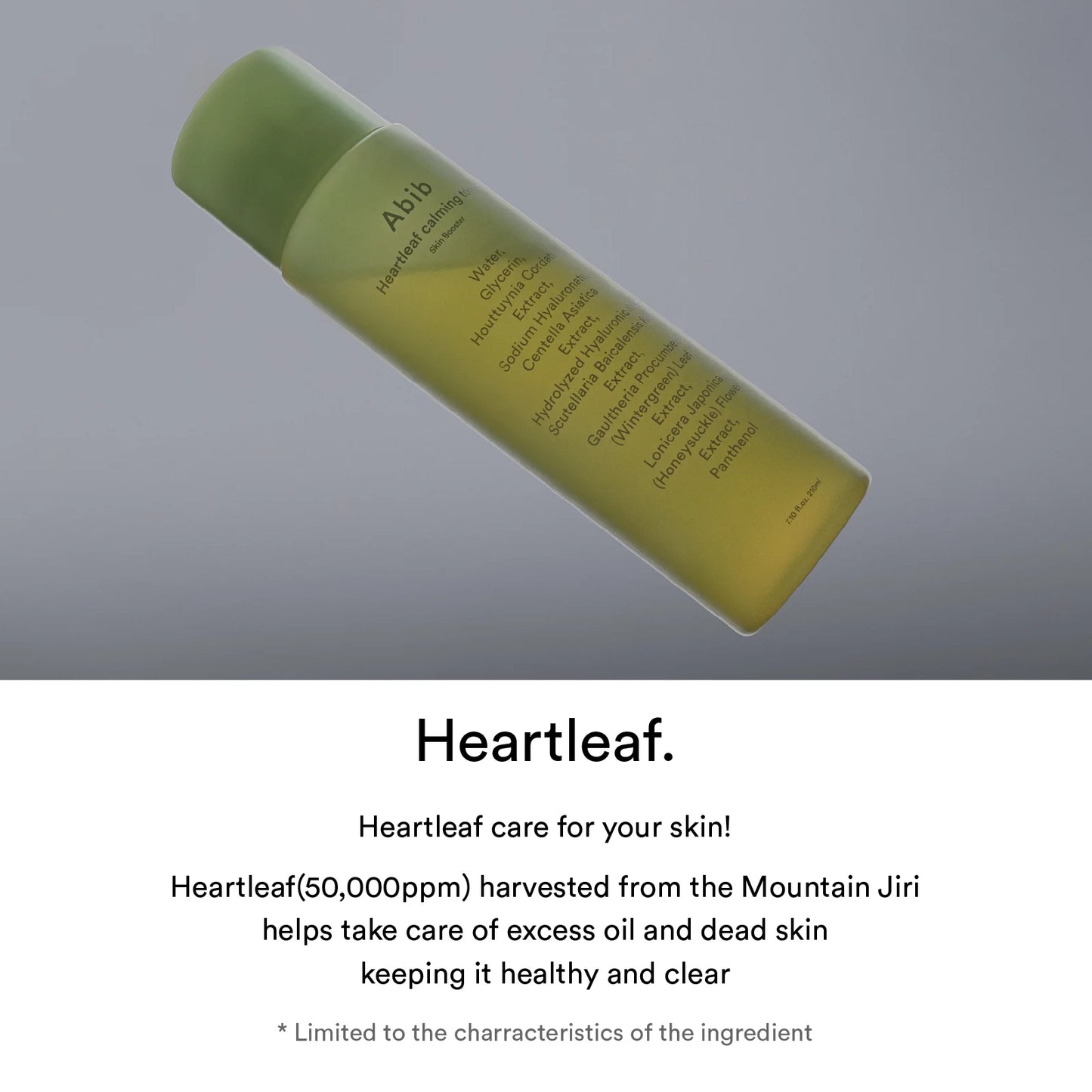 ABIB - HEARTLEAF CALMING TONER SKIN BOOSTER