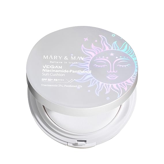 MARY&MAY - VEGAN NIACINAMIDE PANTHENOL SUN CUSHION SPF50+ PA++++