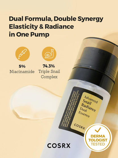 COSRX - ADVANCED SNAIL RADIANCE DUAL ESSENCE