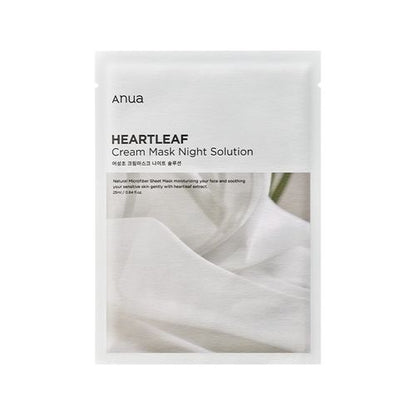 ANUA - HEARTLEAF CREAM SHEET MASK NIGHT SOLUTION